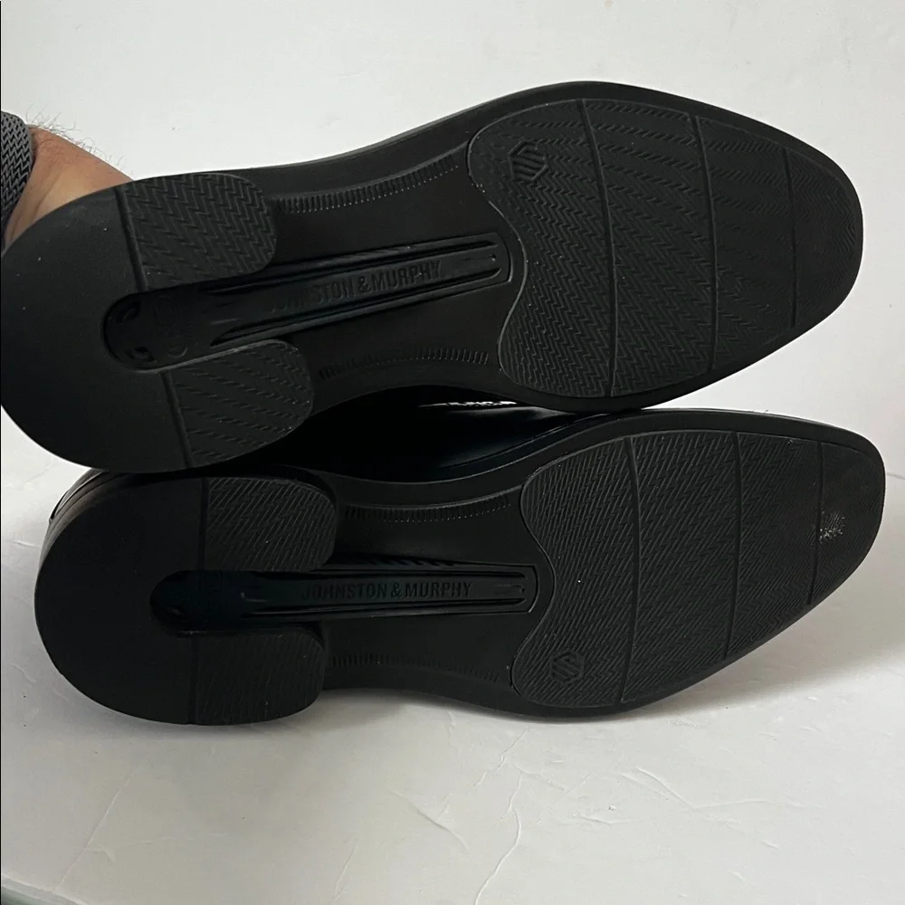 Johnston &‎ Murphy Men's Ronan Plain Toe Black Oxford Loafer Dress Shoe, sz 11 =